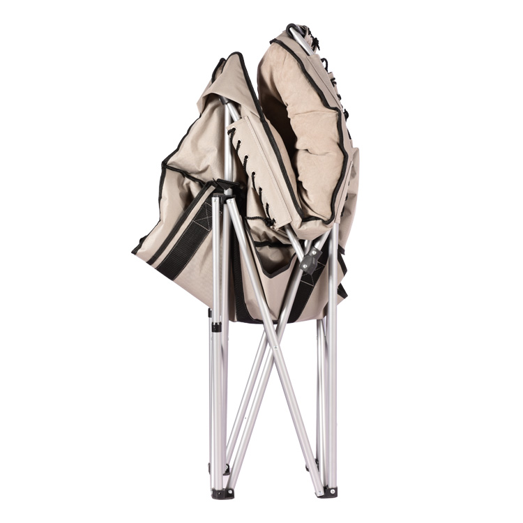 Silla lunar plegable de acero para acampar Silla lunar plegable de acero para acampar