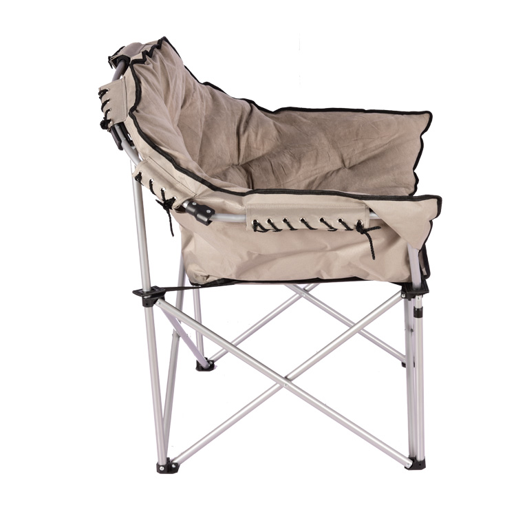 Silla lunar plegable de acero para acampar Silla lunar plegable de acero para acampar