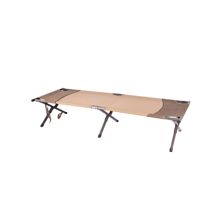 Cama de camping plegable de metal