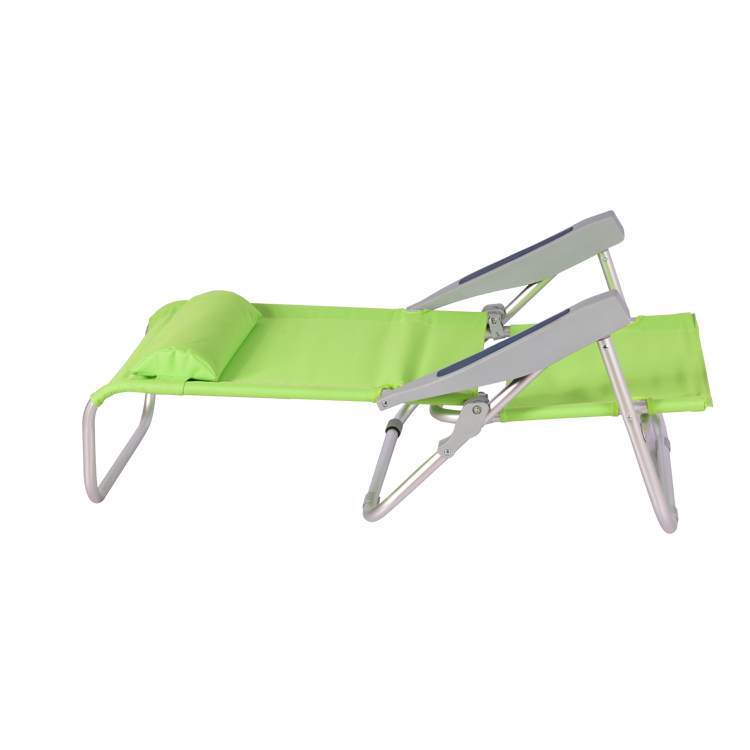 Silla de playa plegable con respaldo ajustable
