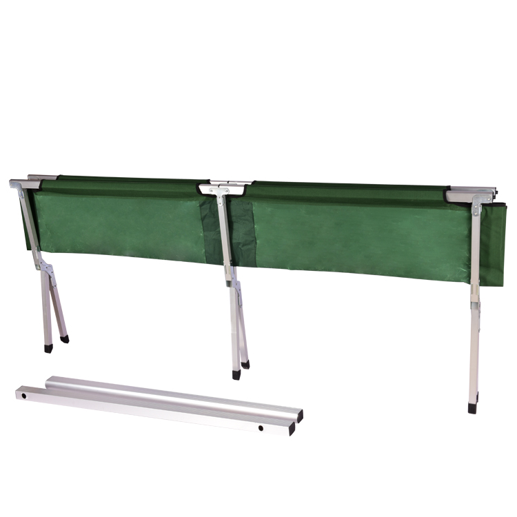 Cama de camping plegable de metal