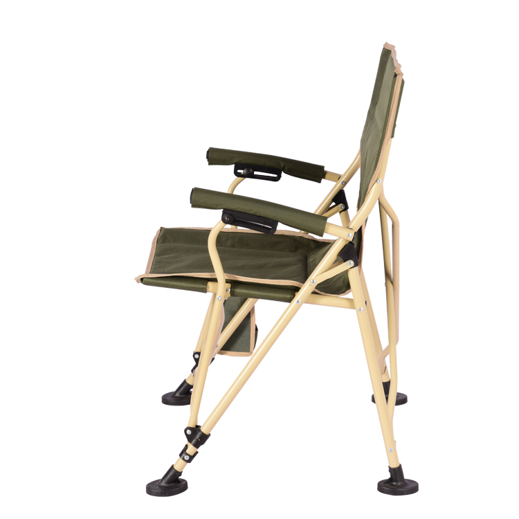 Sillón plegable para exterior con portavasos