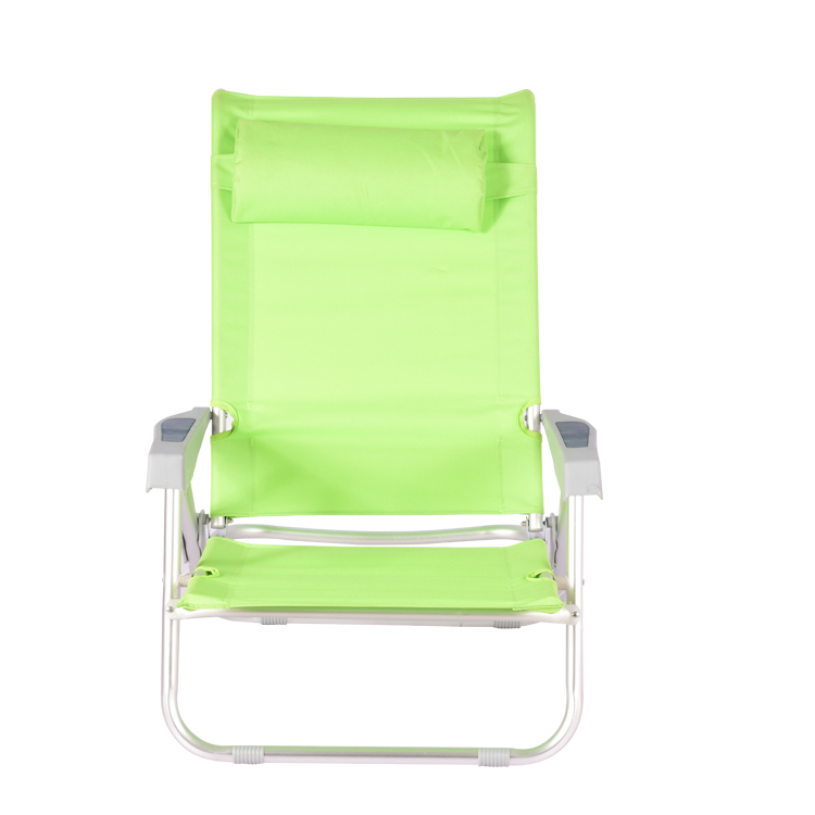 Silla de playa plegable con respaldo ajustable