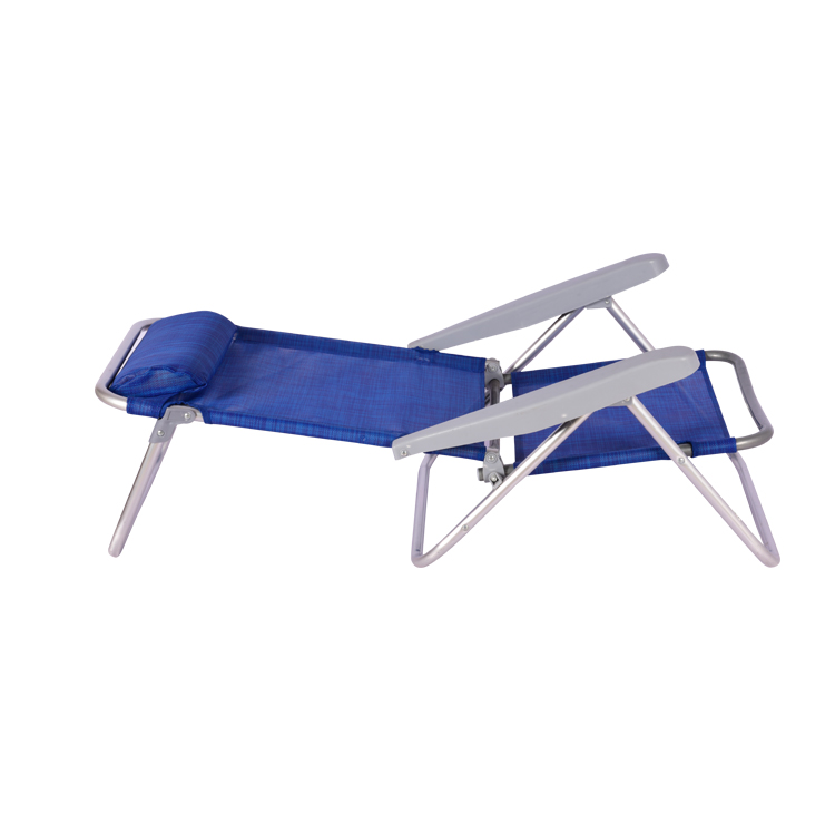Silla de playa plegable con respaldo ajustable