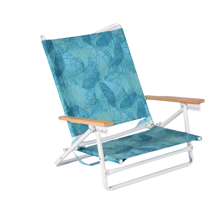 Silla de playa plegable con respaldo ajustable