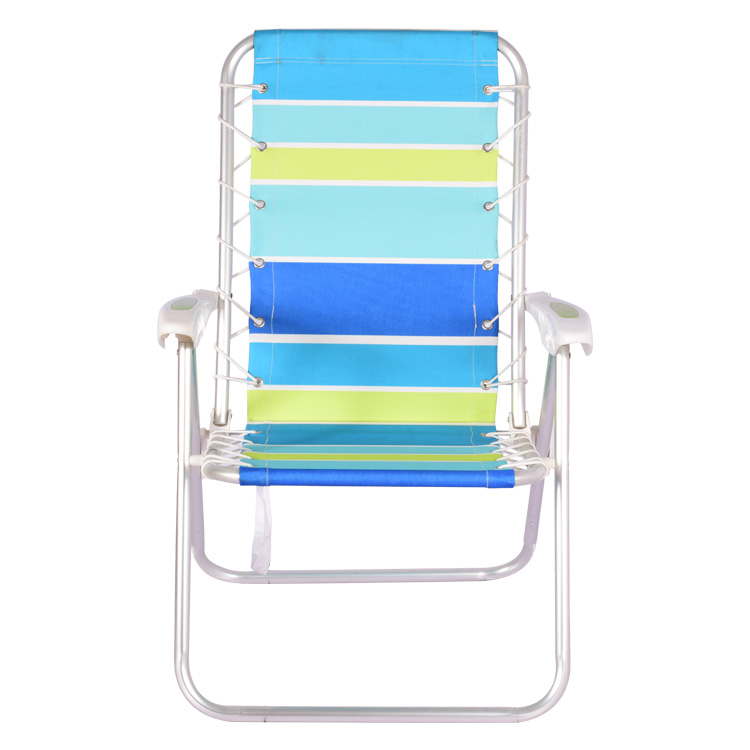 Silla de viaje para playa al aire libre con respaldo ajustable