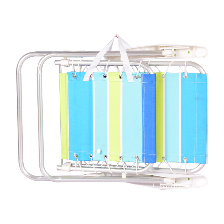 Silla de viaje para playa al aire libre con respaldo ajustable