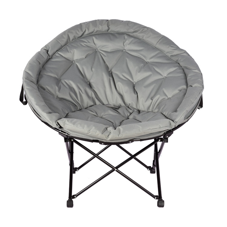Silla lunar plegable de acero para acampar Silla lunar plegable de acero para acampar