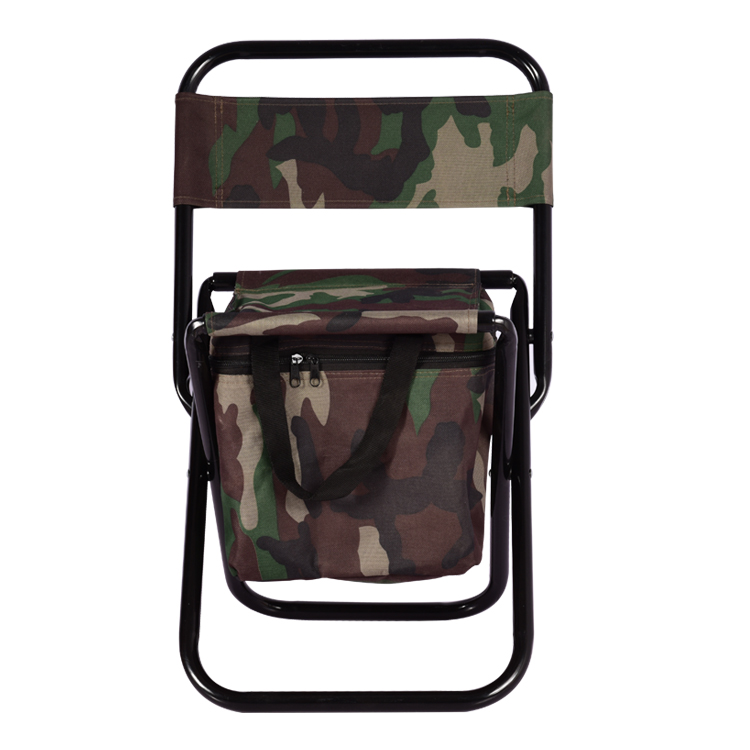 Taburete de camping plegable con bolsa de almacenamiento